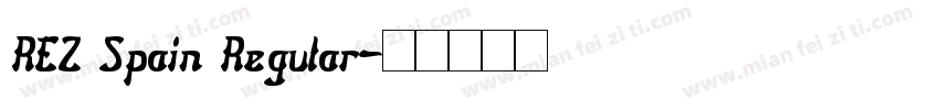 REZ Spain Regular字体转换
